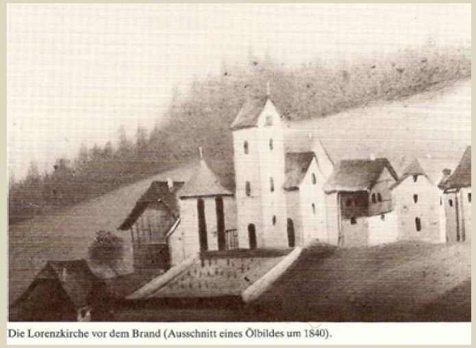 lorenzkirche vor dem brand
